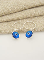 Small Lucky Protection Evil Eye Sleeper Earring Charms