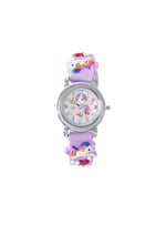 Children's Rainbow Unicorn Watch in Lavender
