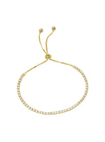 Dakota Lariat CZ Tennis Bracelet in Gold