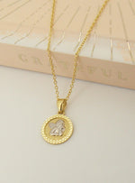 Guardian Angel Cherub Medallion Charm in 9ct Gold