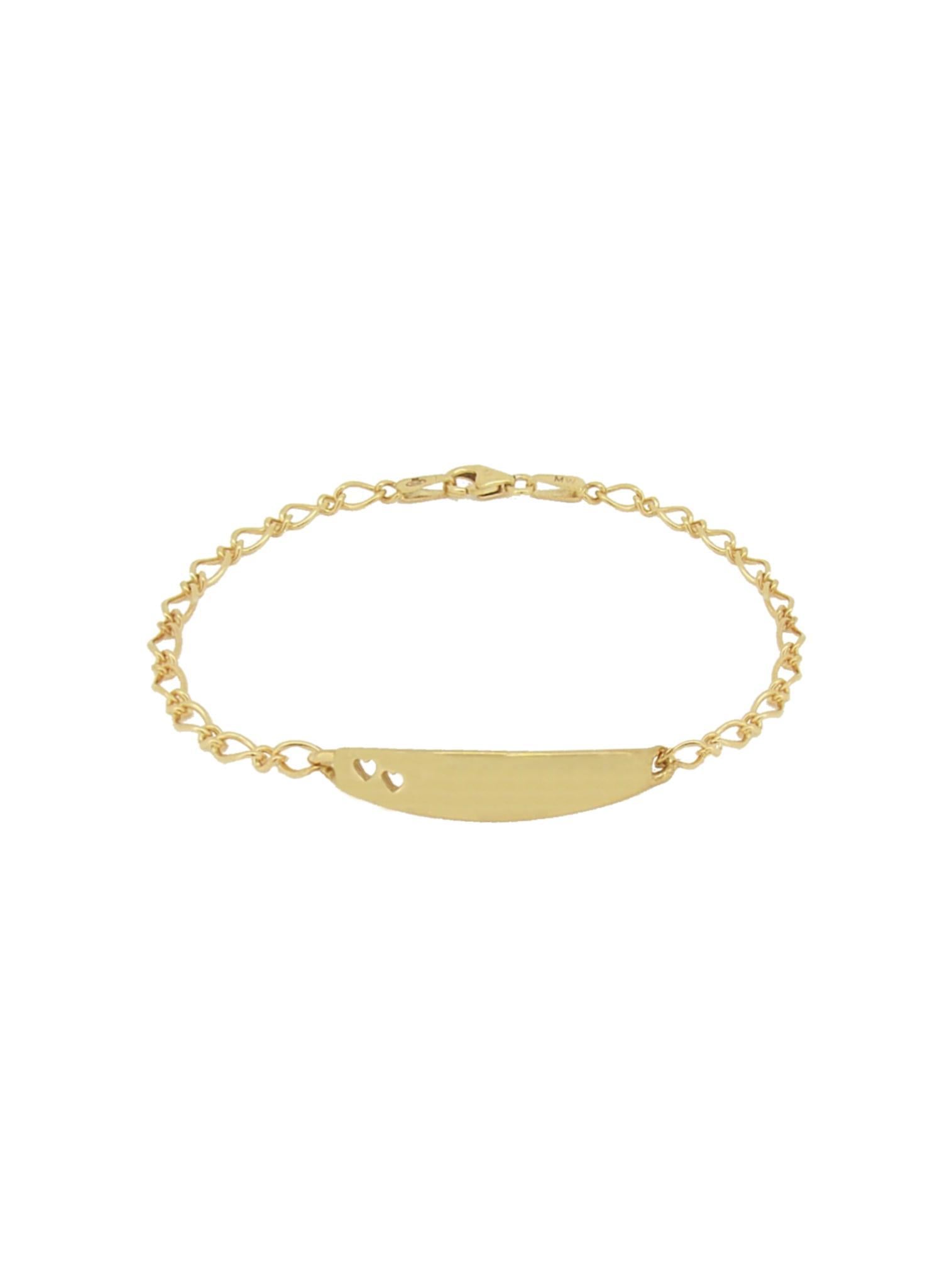Solid 9ct Gold Identity Name Baby Bracelet