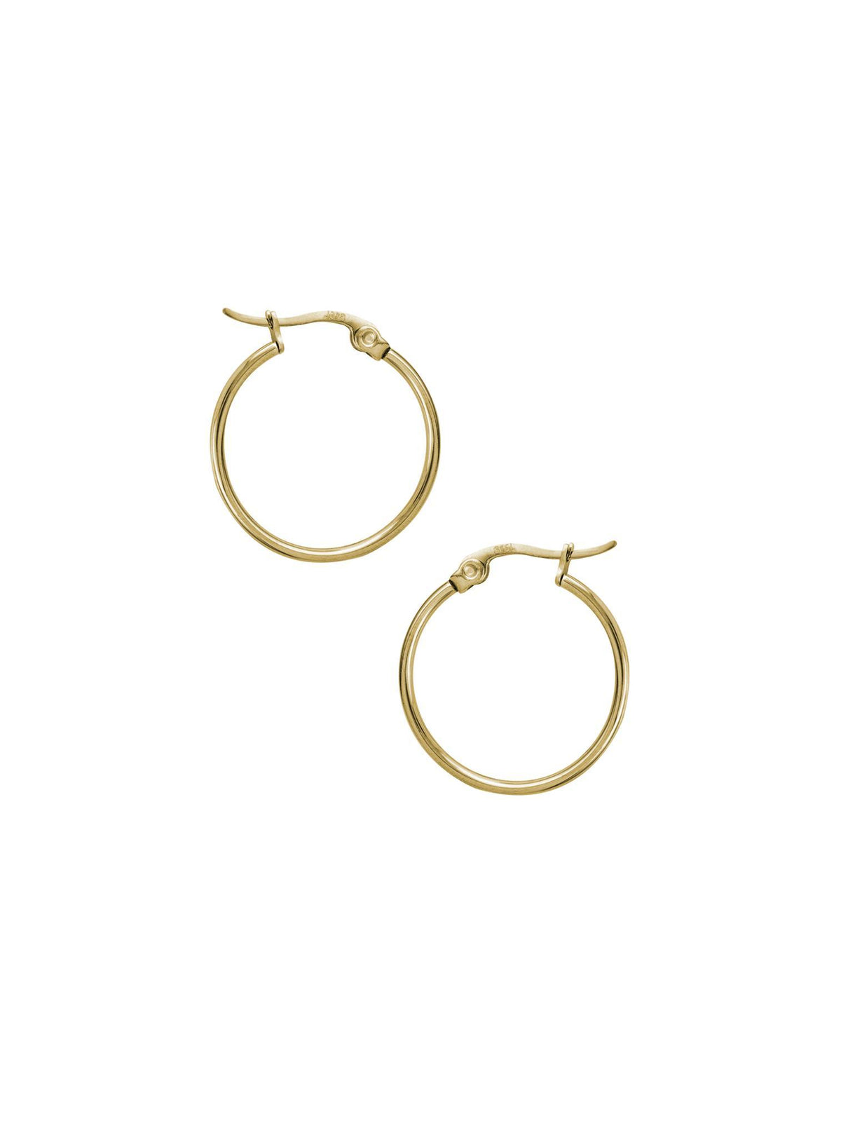Dakota 20mm Simple Round Hoop Earrings in Gold