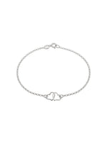 Twin Love Heart Charm Bracelet in Sterling Silver