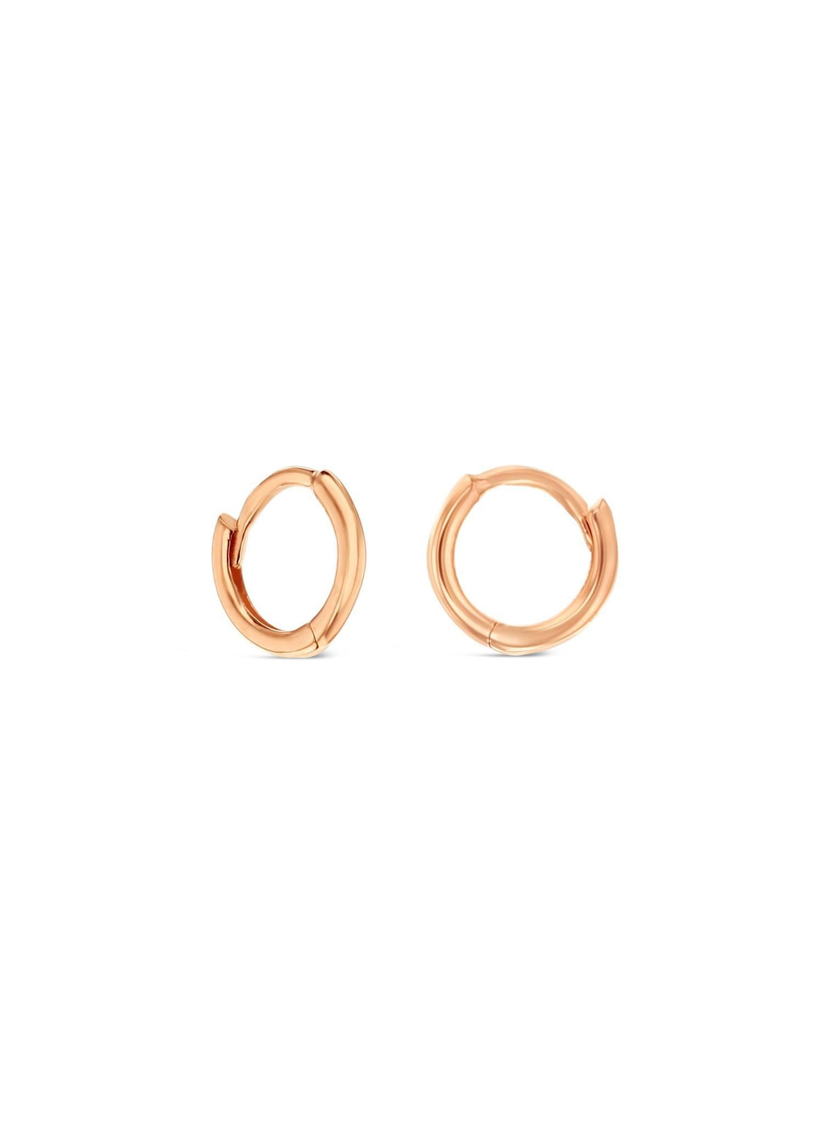 Aurelia 6mm Huggie Hoop Earrings in 9ct Rose Gold
