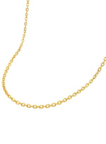 Simple Cable Trace Necklace Chain in Solid 9ct Gold