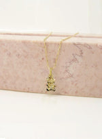 Teddy Bear Charm Necklace Chain in 9ct Gold