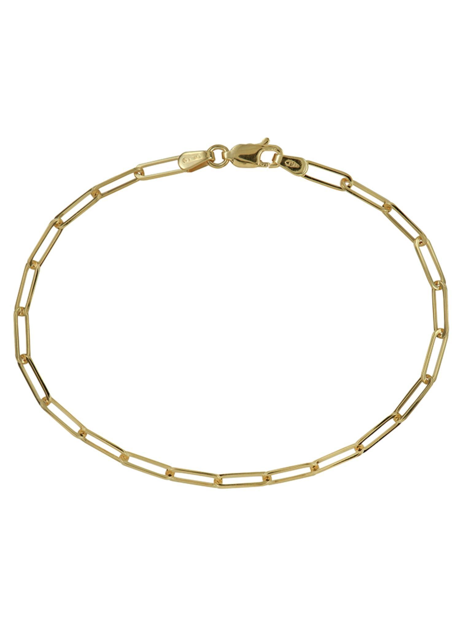 Paperclip Bracelet Chain 9mm x 3mm in 9ct Gold