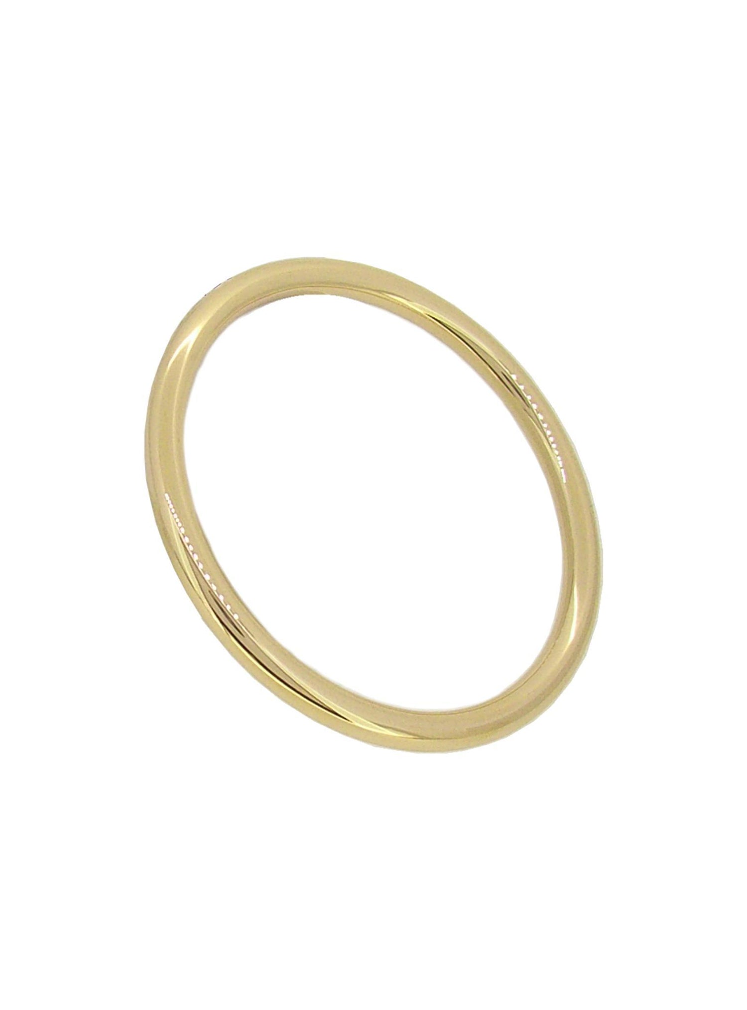 Simple Round Golf Bangle in Silver Filled 9ct Gold