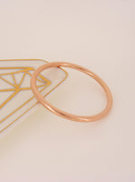 Simple Round Golf Bangle in Silver Filled 9ct Gold