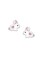 Bunny Rabbit Stud Earrings in Sterling Silver