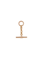 Unisex Tbar Fob Pendant Drop in 9ct Rose Gold