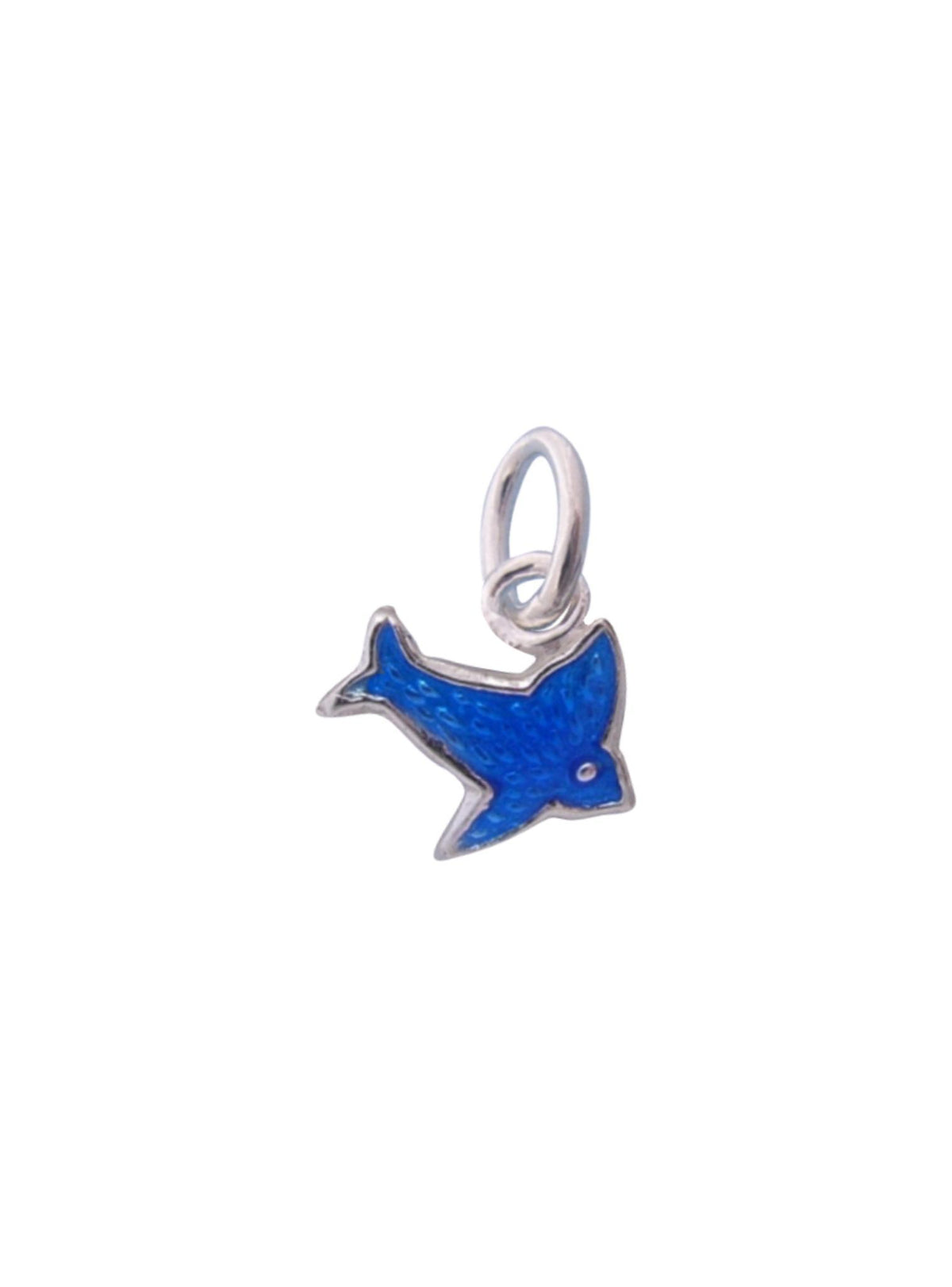 Bluebird of Happiness Tiny Little Charm in Sterling Silver
