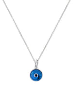 Lucky Protection Evil Eye Charm in Sterling Silver