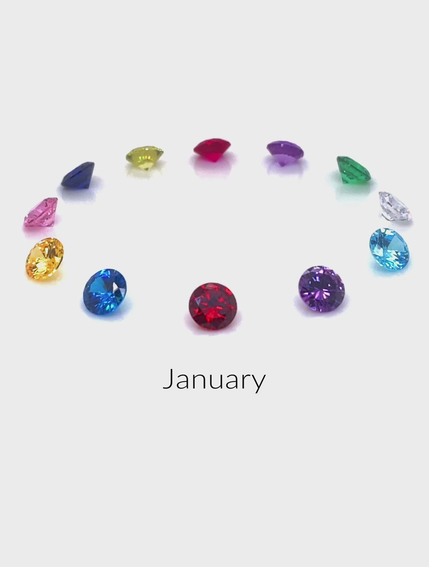 Birthstone Love Heart Signet Ring in Sterling Silver